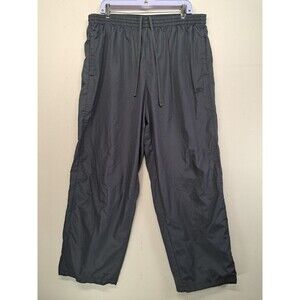 Vintage Starter Windbreaker Pants Mens XL Charcoal Grey Baggy Mesh Lined Y2K